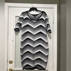 Questions Zig Zag Bodycon Dress Sz 2X